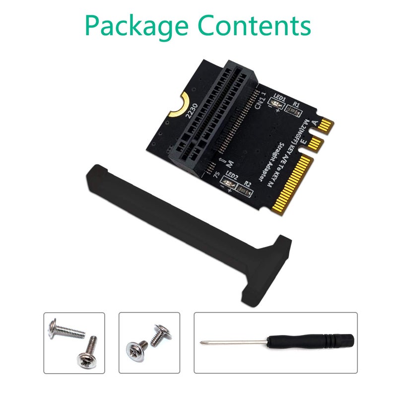 Mustpoint M.2 NGFF nvme SSD to M.2 Key A/E Adapter (Vertical Installation) for 2280 Type SSD - Image 5